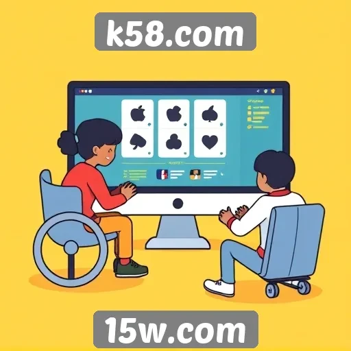Acessibilidade e interface do k58.com para jogadores